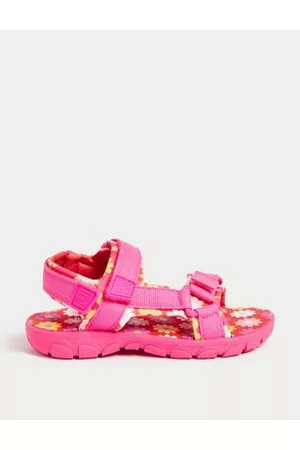 Marks & Spencer Girls Floral shoes - Kids' Riptape Floral Trekkers (4 Small