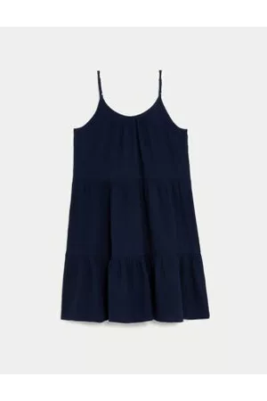Marks & Spencer Women Party Dresses - Pure Cotton Mini Tiered Beach Dress