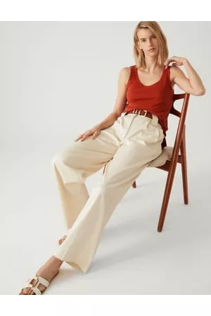 Marks & Spencer Women Tank Tops - Linen Rich Vest