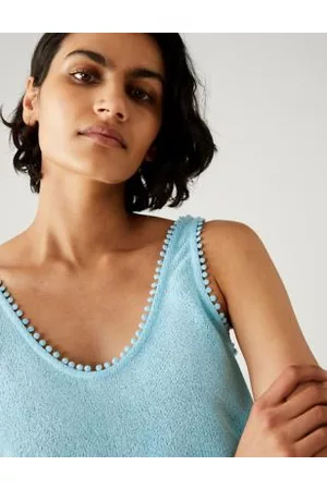 Marks & Spencer Women Tank Tops - Textured Vest Top