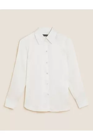 Marks & Spencer Women Long Sleeved Shirts - Satin Collared Long Sleeve Shirt