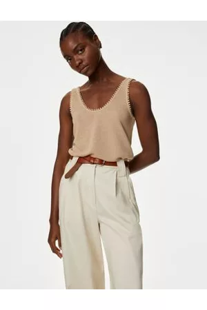 Marks & Spencer Women Tank Tops - Textured Vest Top