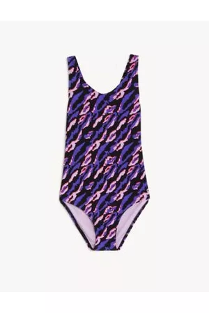 GOODMOVE Girls Swimsuits - Printed Swimsuit (6-16 Yrs)
