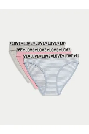 2pk Seamfree Bikini Knickers (6-16 Yrs)