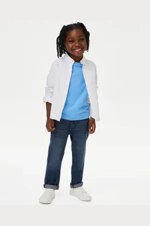 Marks & Spencer Boys Relaxed Pure Cotton Elasticated Waist Jeans (2-8 Yrs)