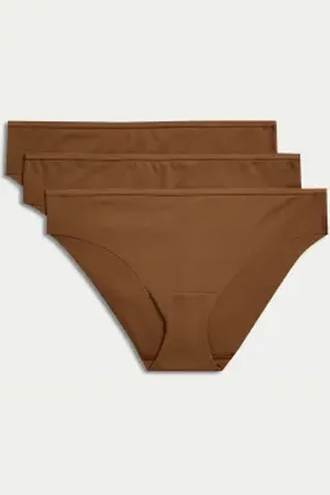 BODY BY M&S Womens 3pk No VPL Flexifit™ Brazilian Knickers