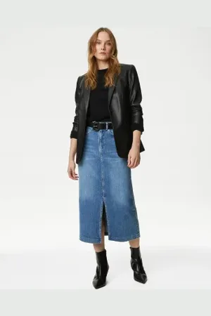 Marks & Spencer Womens Denim Midi Skirt