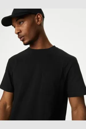 Marks & Spencer Mens Pure Cotton Midweight Pocket T-shirt