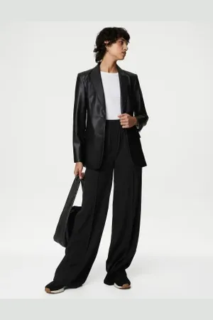 Marks & Spencer Womens Wide Leg Trousers