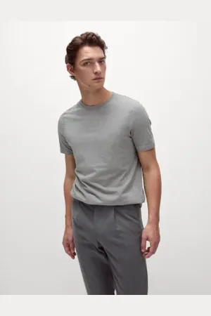 Marks & Spencer Mens Regular Fit Pure Cotton Crew Neck T-Shirt
