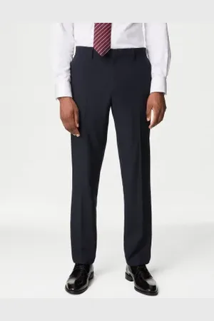 Marks & Spencer Mens Slim Fit Machine Washable Suit Trousers