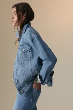 Per Una Womens Denim Trucker Jacket