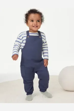 Marks & Spencer Boys 2pc Cotton Rich Outfit (0-3 Yrs)