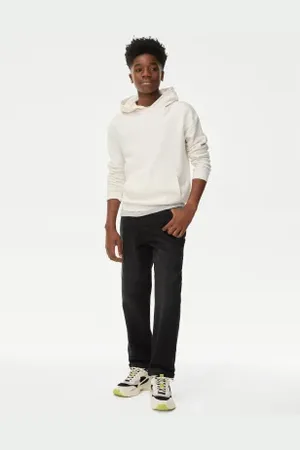 Marks & Spencer Boys Pure Cotton Relaxed Fit Jeans (6-16 Yrs)