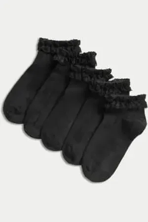 Marks & Spencer Girls 5pk of Frill Trainer Liners™