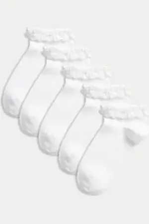 Marks & Spencer Girls 5pk of Frill Trainer Liners™