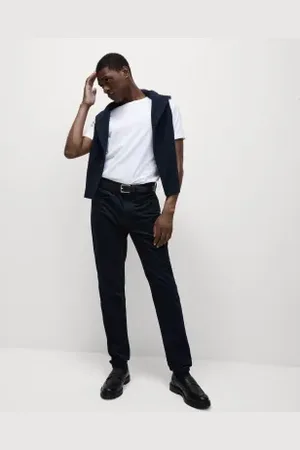 Marks & Spencer Mens Slim Fit Diagonal Corduroy 5 Pocket Trousers