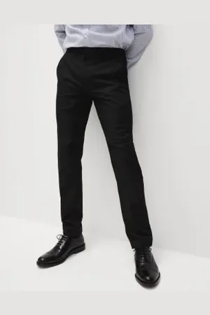 Marks & Spencer Mens Slim Fit Elasticated Suit Trousers