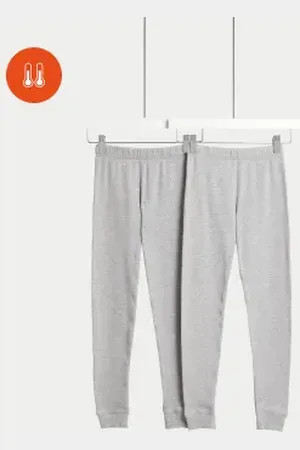 Marks & Spencer Unisex,Boys,Girls 2pk Heatgen™ Thermal Leggings (2-14 Yrs)