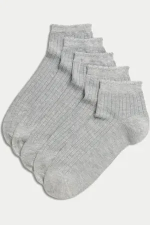 Marks & Spencer Womens 5pk Seamless Toes Anklets