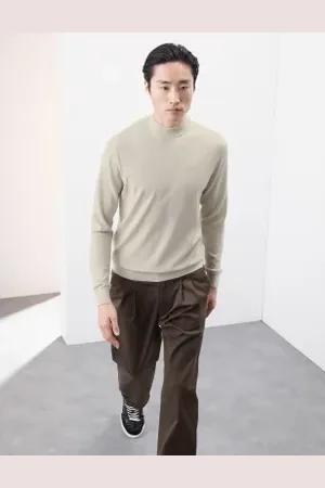 Autograph Mens Pure Extra Fine Merino Wool High Neck Jumper