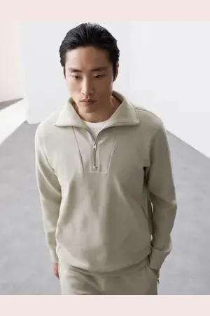 Autograph Mens Cotton Rich Half Zip Sweatshirt