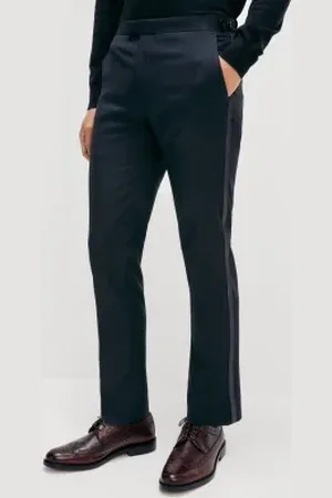 Marks & Spencer Mens Slim Fit Stretch Tuxedo Trousers