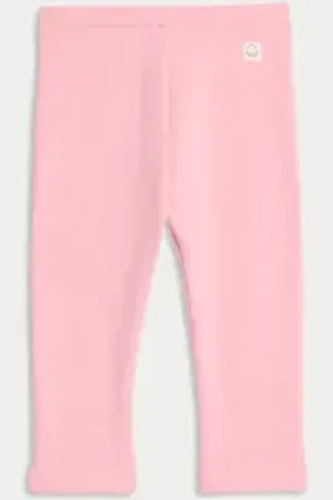 Marks & Spencer Girls Cotton Blend Fleece Lined Cosy Leggings (0 Mths-6 Yrs)