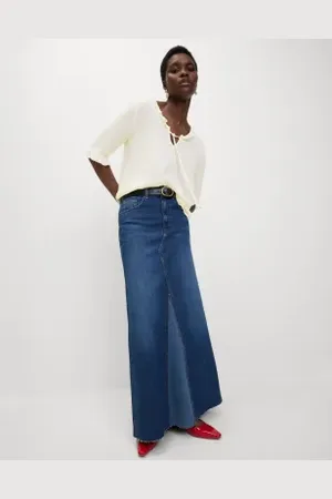 Marks & Spencer Womens V-Neck Frill Detail Blouse