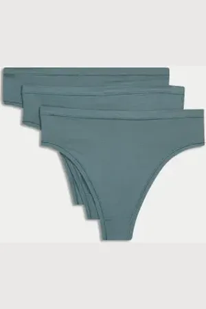 BODY BY M&S Womens 3pk Flexifit™ Modal High Waisted Thongs