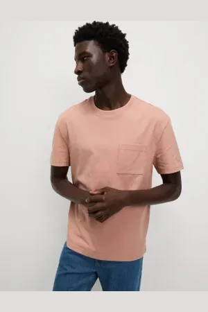 Marks & Spencer Mens Pure Cotton Midweight Pocket T-shirt