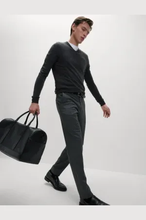Marks & Spencer Mens Skinny Fit Stretch Smart Trousers