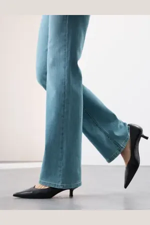 Autograph Womens Lyocell Blend High Waisted Flared Jeans