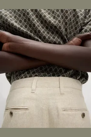 Marks & Spencer Mens Regular Fit Cotton Linen Blend Chinos