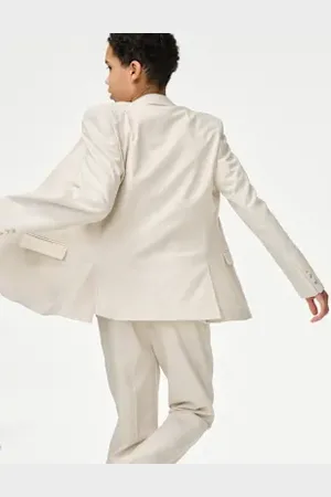 Marks & Spencer Boys Suit Jacket with Linen (6-16 Yrs)
