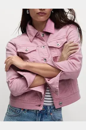 Marks & Spencer Womens Cotton Rich Denim Jacket with Stretch