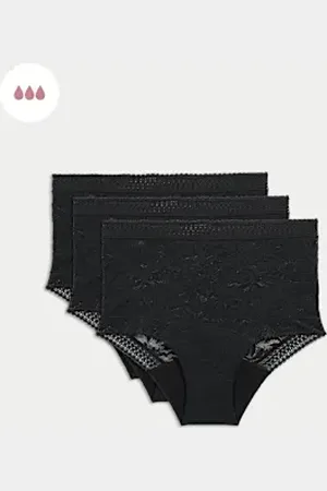 Marks & Spencer Womens 3pk Heavy Absorbency Period Full Briefs
