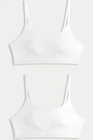 Marks & Spencer Womens 2pk Cotton First Bra Crop Tops