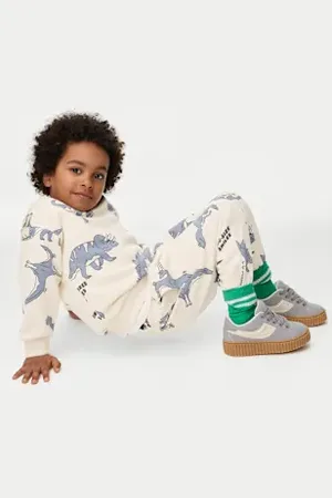 Marks & Spencer Boys 2pc Cotton Rich Dinosaur Outfit (1-16 Yrs)