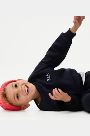 Marks & Spencer Boys 2pc Cotton Rich Top & Bottom Outfit (1-16 Yrs)