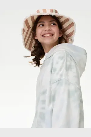 Marks & Spencer Girls Cotton Rich Tie Dye Hoodie (2-16 Yrs)