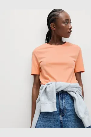Marks & Spencer Womens Pure Cotton Everyday Fit T-Shirt