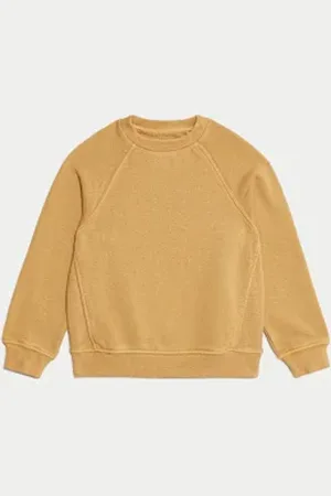 Marks & Spencer Boys Pure Cotton Ribbed Sweatshirt (2-8 Yrs)