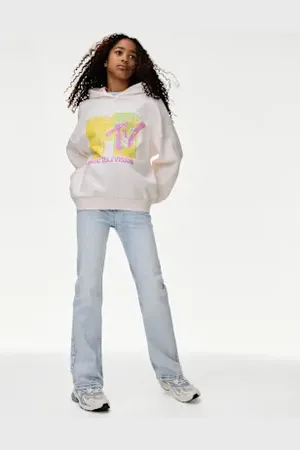 Marks & Spencer Girls Cotton Rich MTV™ Hoodie (6-16 Yrs)