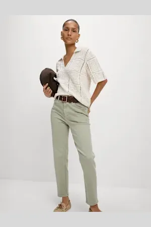 Marks & Spencer Womens High Waisted Cropped Slim Fit Jeans