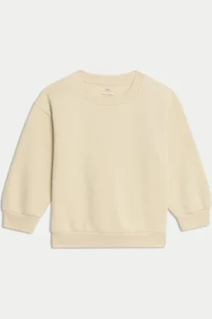 Marks & Spencer Boys Cotton Rich Plain Sweatshirt (2-8 Yrs)