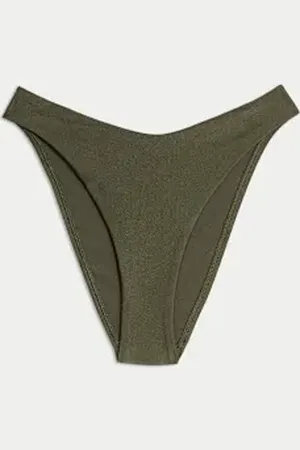 Marks & Spencer Womens Sheen High Leg Bikini Bottoms