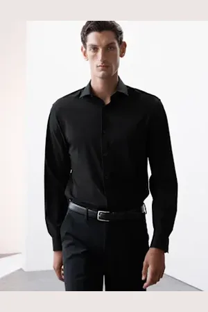 Autograph Mens Tailored Fit Stretch Performance Shirt
