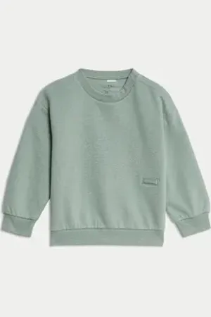 Marks & Spencer Boys Adaptive Cotton Rich Sweatshirt (2-16 Yrs)