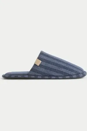 Marks & Spencer Mens Striped Mule Slippers with Freshfeet™